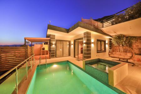 Villa Han-1, Korunaklı Yüzme Havuzlu, Jakuzili, Manzaralı Villa 1