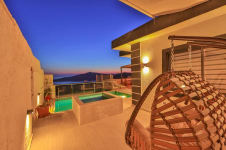 Villa Han-1, Korunaklı Yüzme Havuzlu, Jakuzili, Manzaralı Villa 3