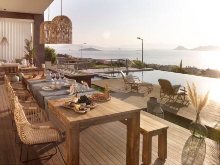 Villa Akyar, Bodrum Turgutreiste 6 Odalı Özel Havuzlu Deniz Manzaralı 2