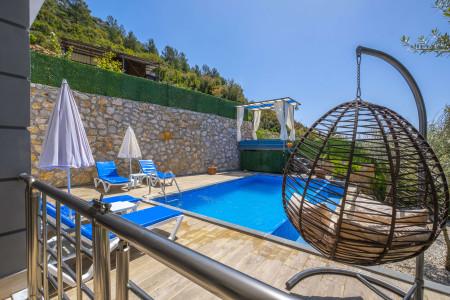 Villa Ersel, Korunaklı Havuzlu, Deniz Manzaralı Villa 3