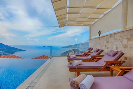 Villa Pafuli-1, Geniş Havuzlu, Deniz Manzaralı Muhafazakar Villa 3