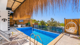 Villa Sedir-2, Kalkan Bölgesinde, İki Kişilik, Korunaklı Havuzlu Balayı Villası 1