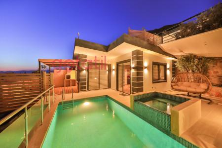 Villa Han, Korunaklı Yüzme Havuzlu, Jakuzili, Manzaralı Villa 2