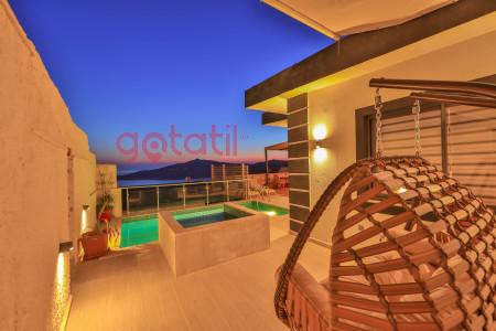 Villa Han, Korunaklı Yüzme Havuzlu, Jakuzili, Manzaralı Villa 3