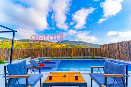 Villa Helen-4, Taş Mimarili, Jakuzili Muhafazakar Havuzlu Villa 2