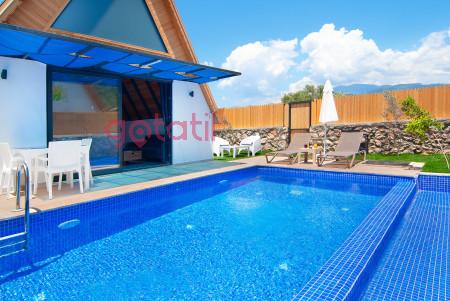 Villa Mori-4, Jakuzili, Korunaklı Havuzlu, Manzaralı Villa 2