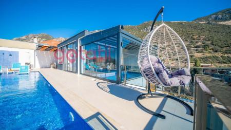 Villa Pink-1, Kapalı Havuzlu, Deniz Manzaralı, Lüks Villa 1