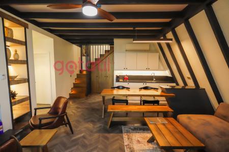 Bungalov World  Deluxe-4, Kahvaltı Dahil, Jakuzili, Şömineli ve 3 Odalı 2