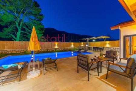 Villa Despina, İki Odalı, 5 Kişilik, Korunaklı Havuzlu, Jakuzili Villa 3