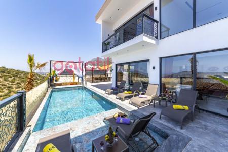 Villa Persefoni-4, Çift Jakuzili, Isıtmalı Havuzlu, Jeneratörlü, 3 Odalı Lüks Villa 1