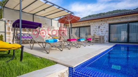 Villa Baran, Kalkan Sarıbelen'de, Doğa İçerisinde, Lüks Muhafazakar Villa 2